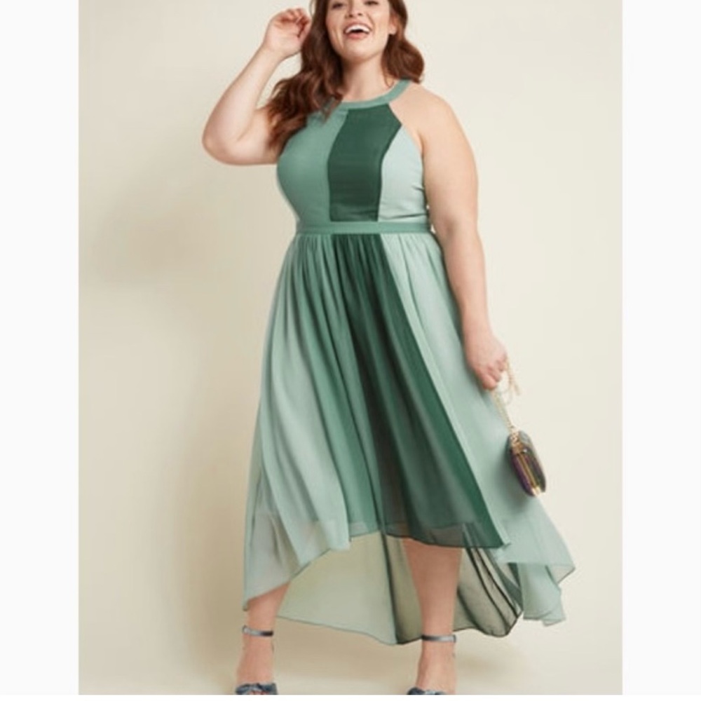 ModCloth high-low chiffon dress, 3x, NWT